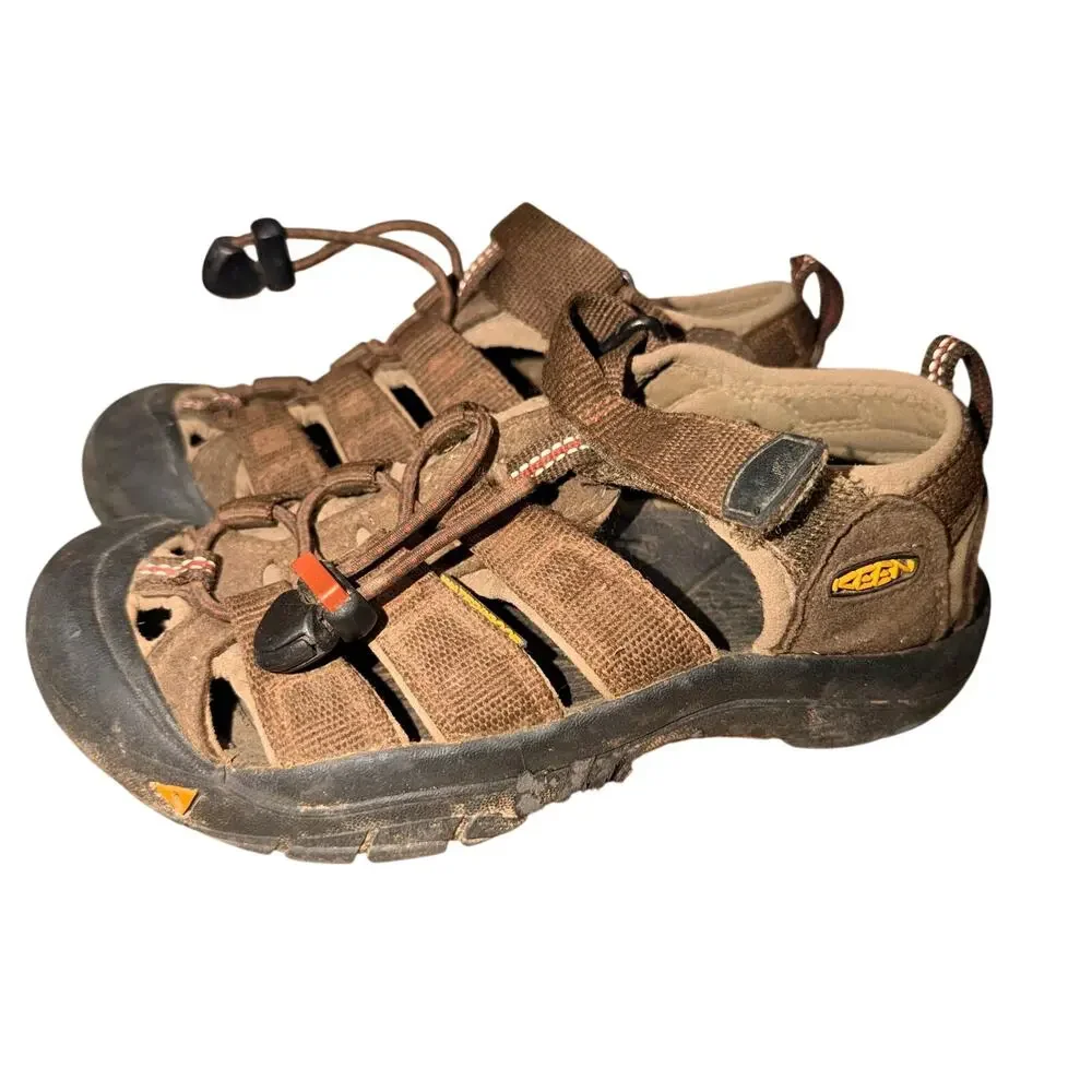 Keen Boys Summer Sandals Outdoor Hiking Waterproof Brown Size 1